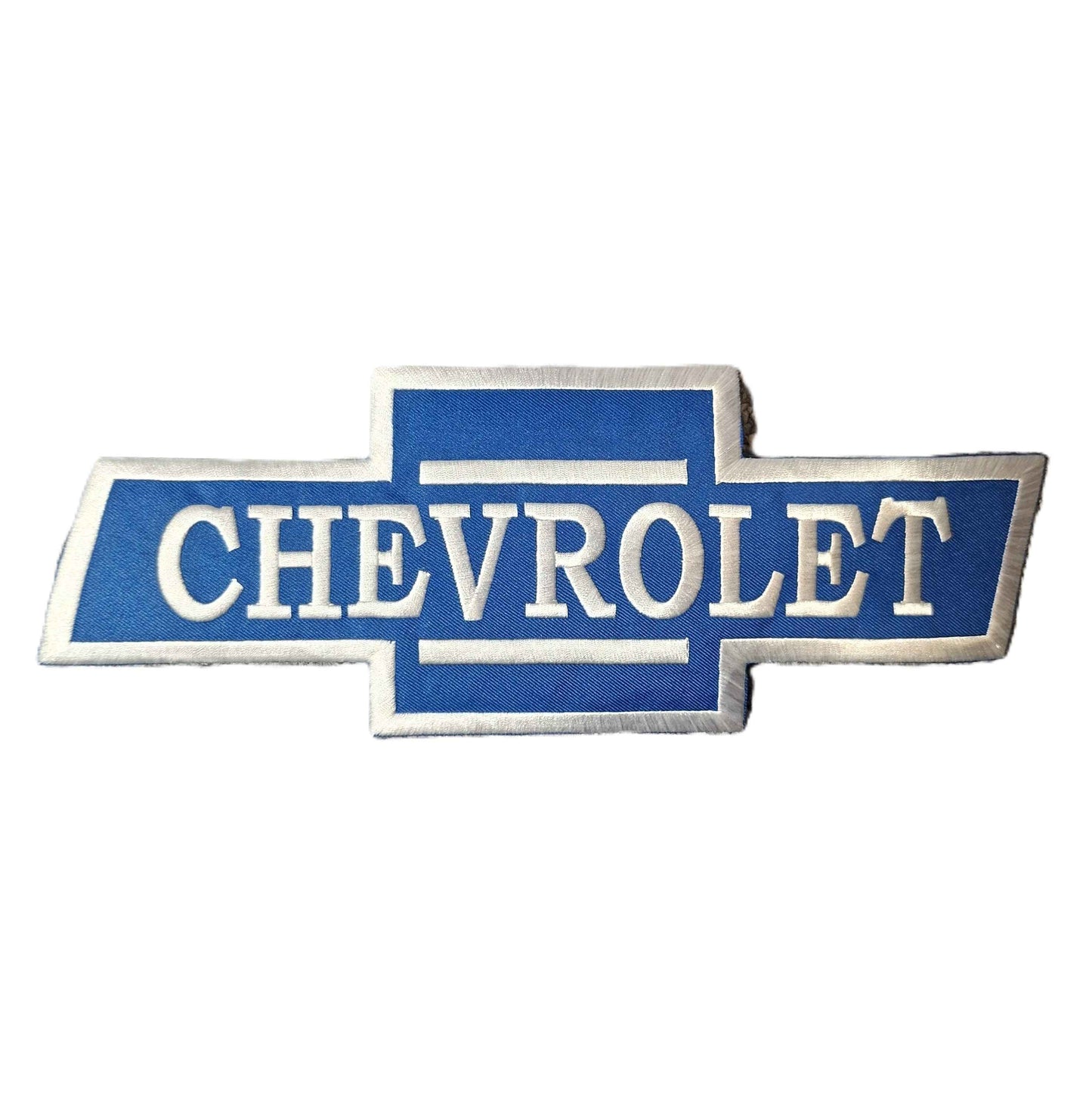Tygmärke Rygg - Chevrolet blå