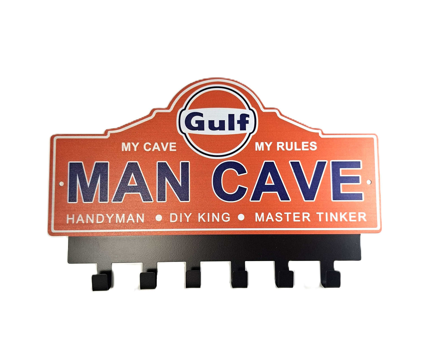 Kroklist/ Plåtskylt - Gulf Mancave
