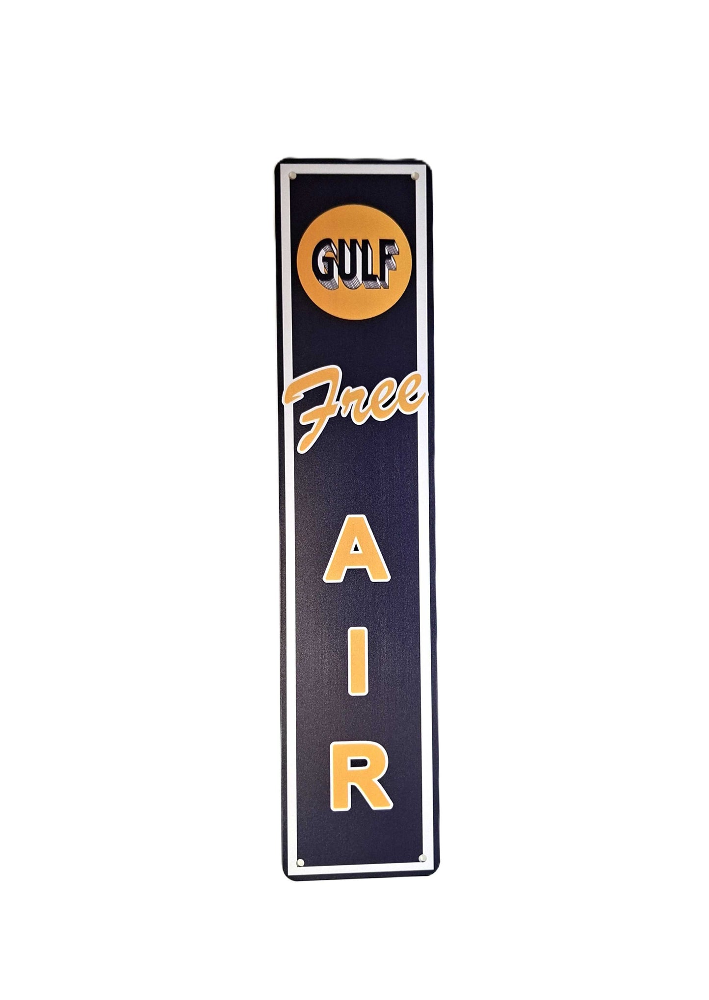 Avlång plåtskylt - Gulf air, 45*10cm