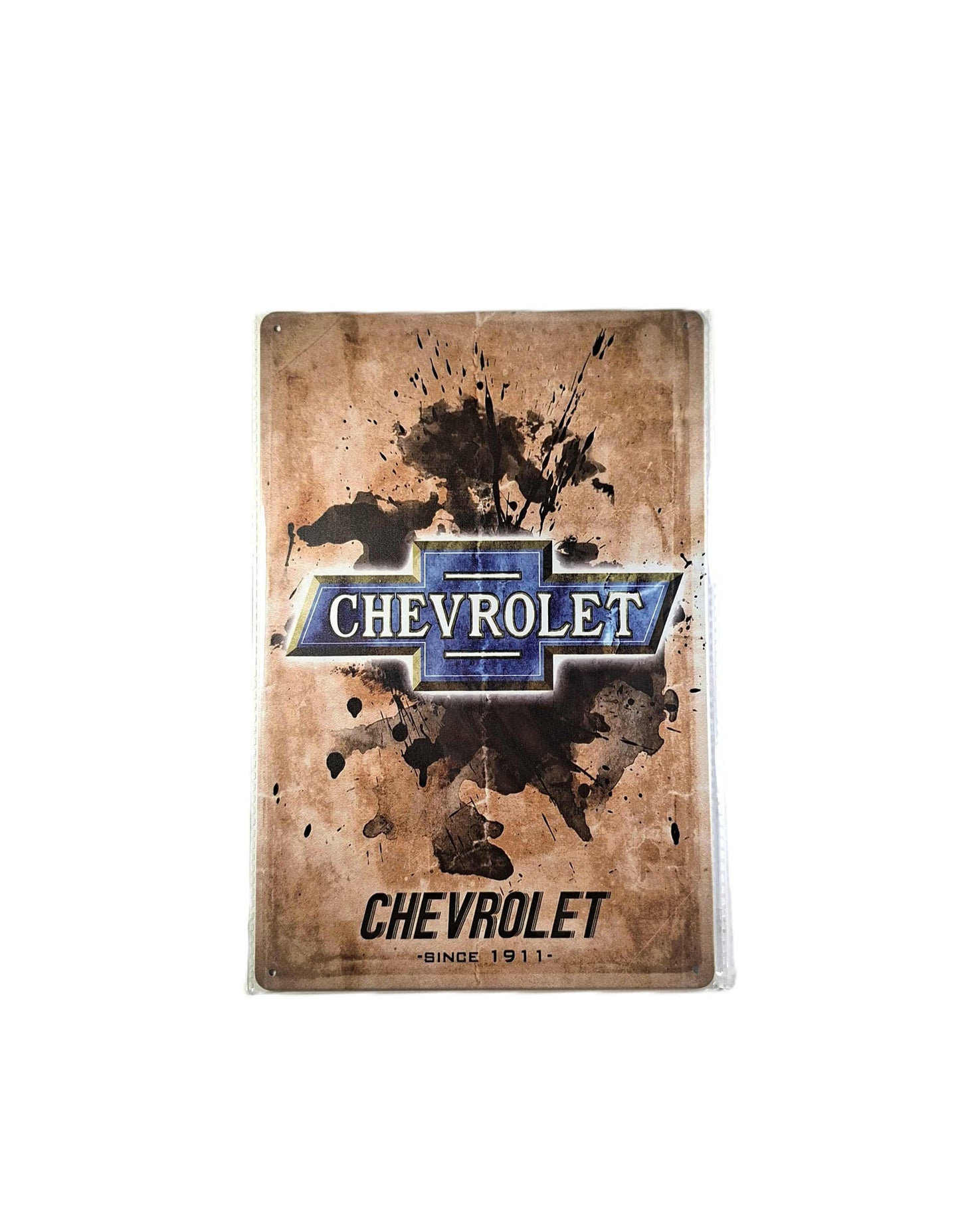 Plåtskylt 20*30 - Chevrolet, Blå