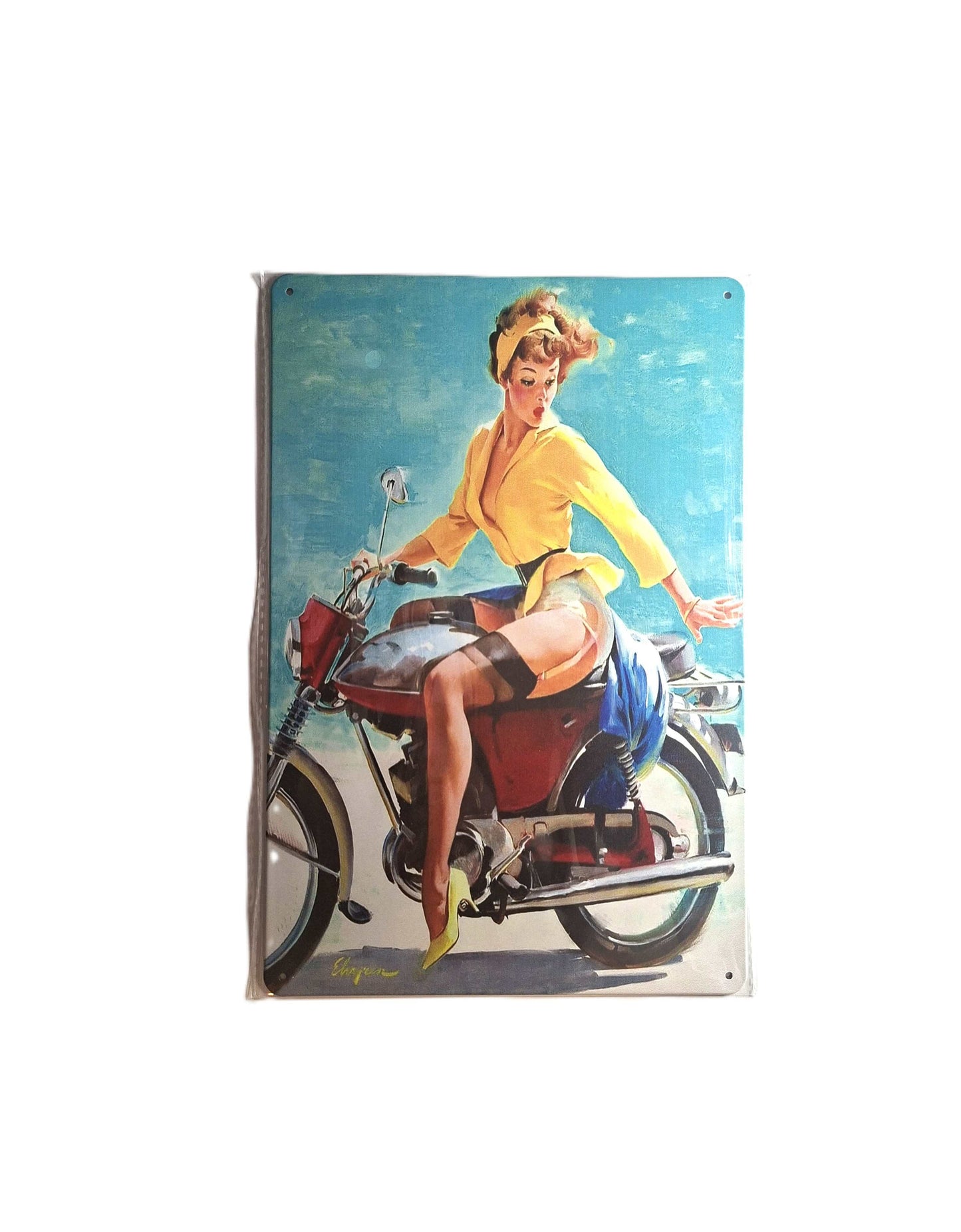 20*30 Plåtskylt- Pinup MC