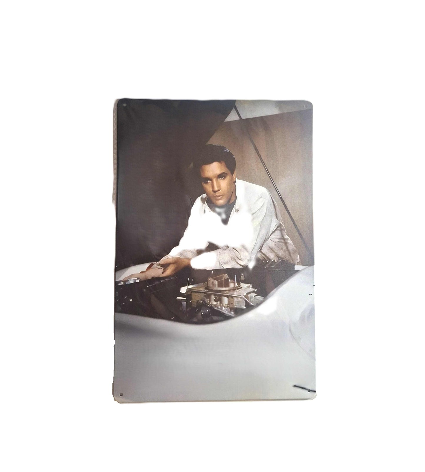 20*30 Plåtskylt - Elvis mekar