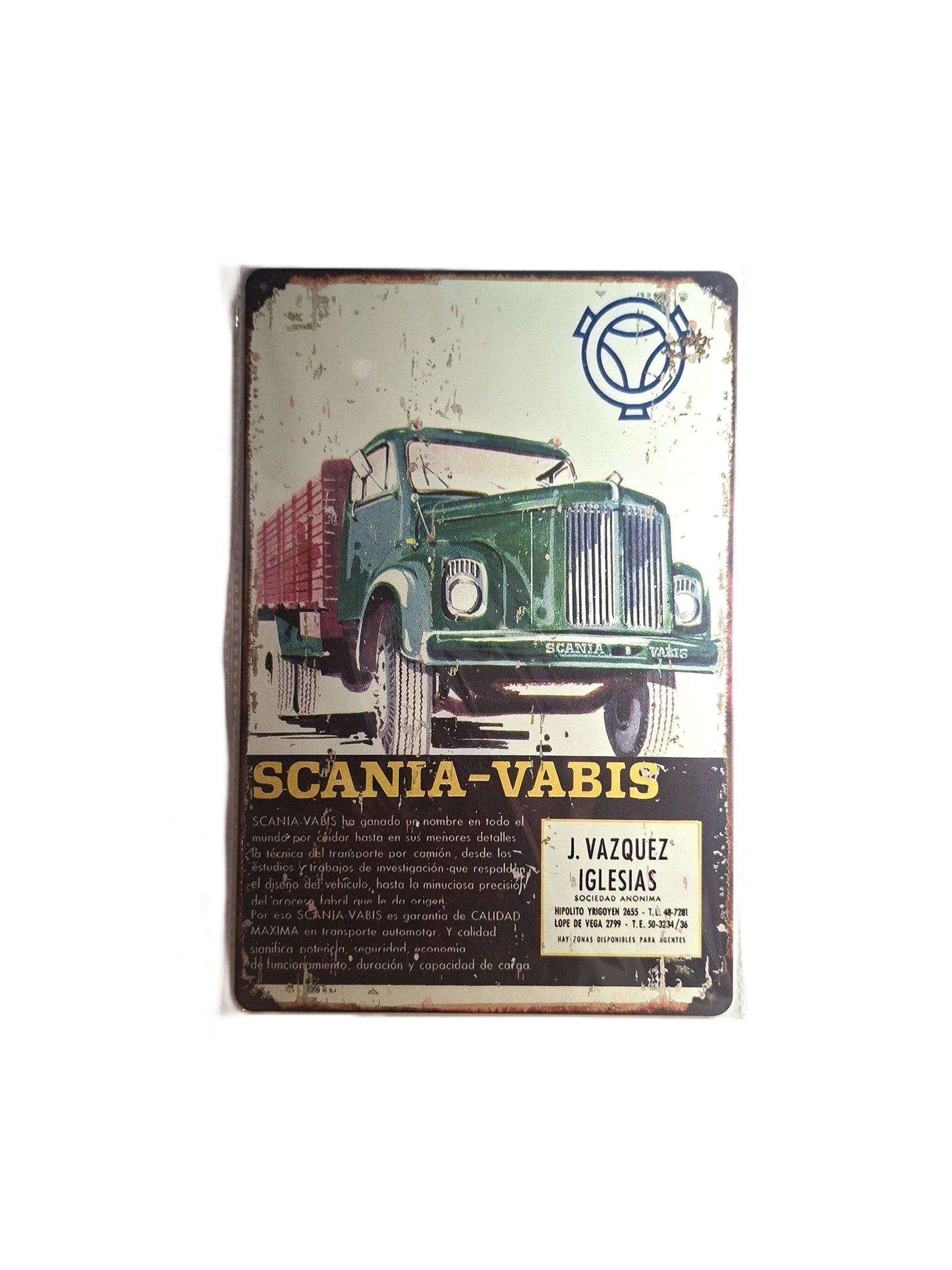 20*30 Plåtskylt - Scania Vabis