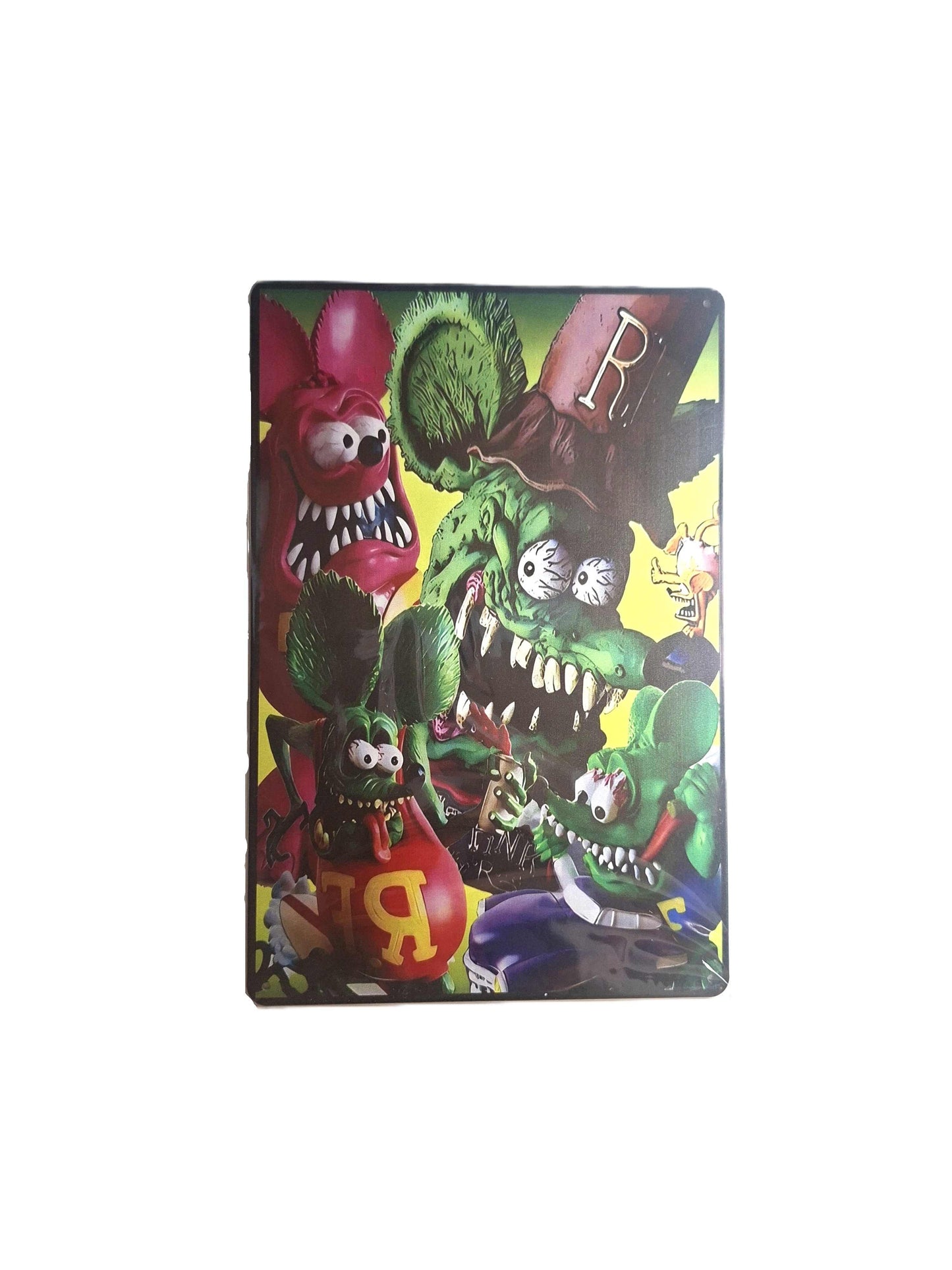 20*30 Plåtskylt - Rat Fink, Montage