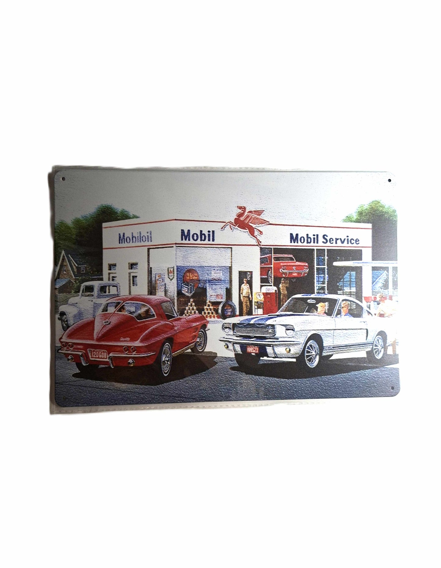 20*30 Plåtskylt - Mobil Servicestation