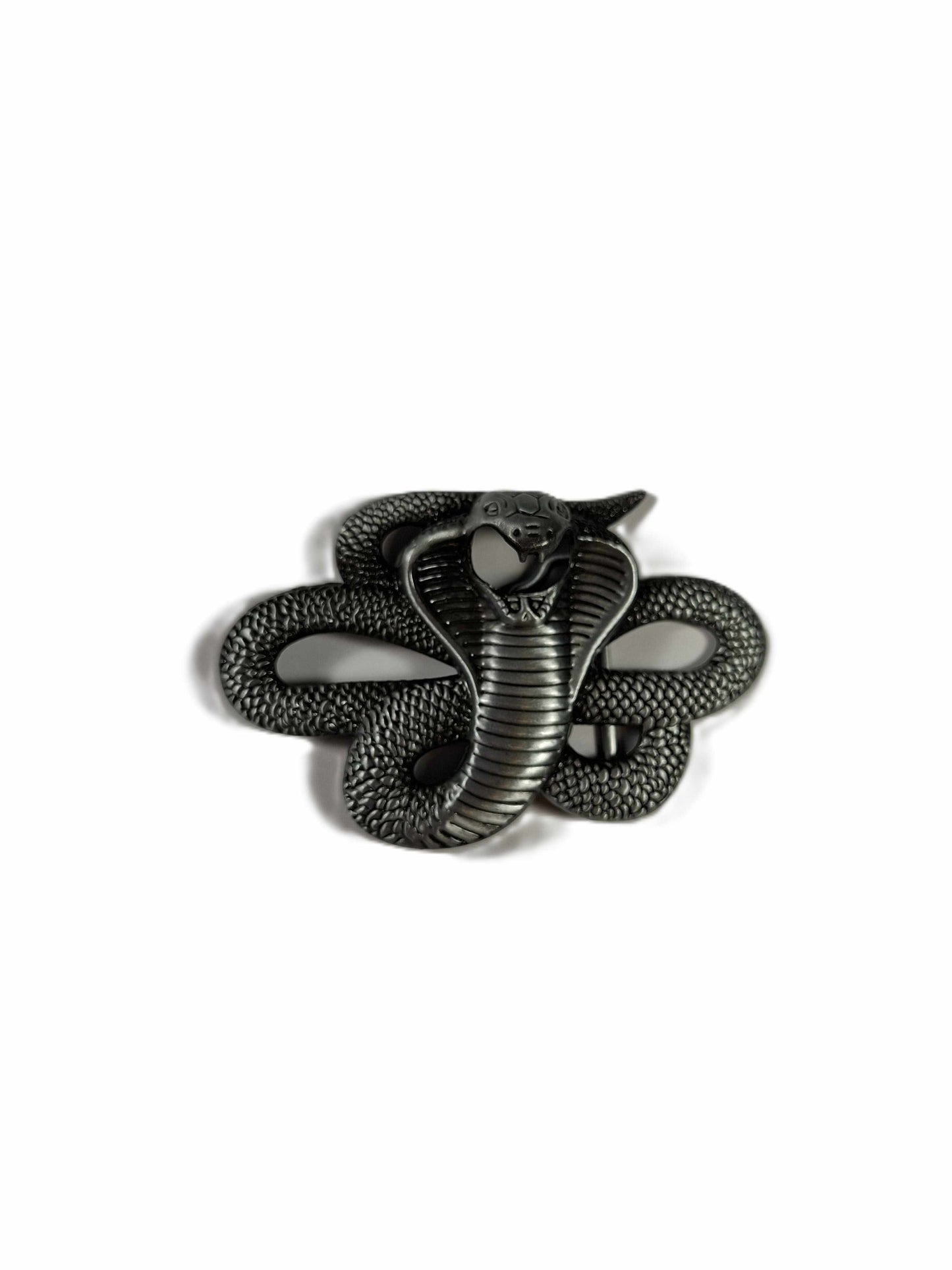 Buckle / Skärpspänne - Slingrande silverkobra
