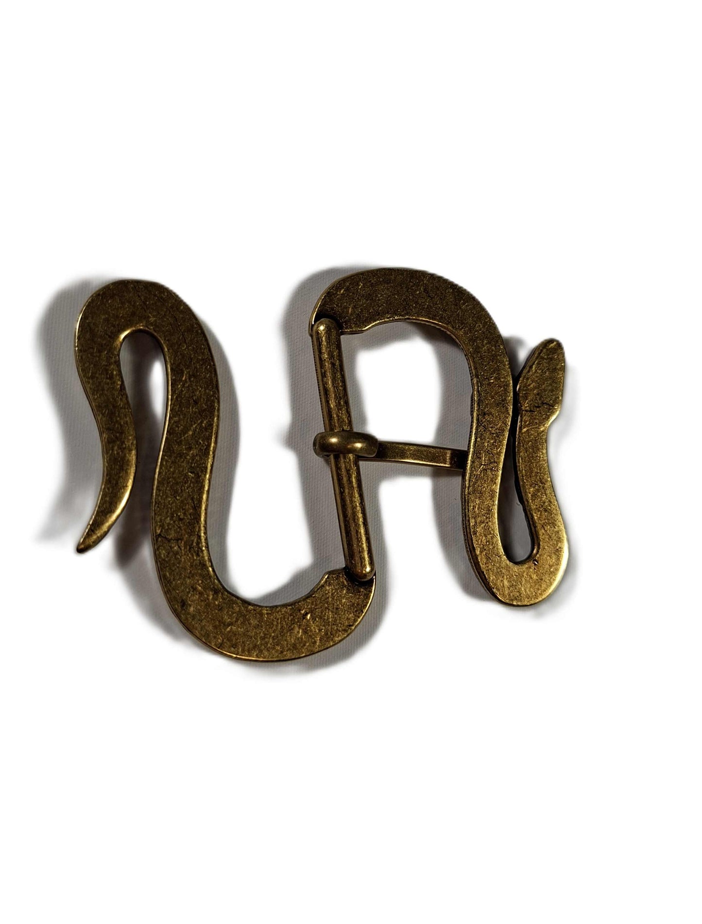 Buckle/ skärpspänne - Slingrande guldorm