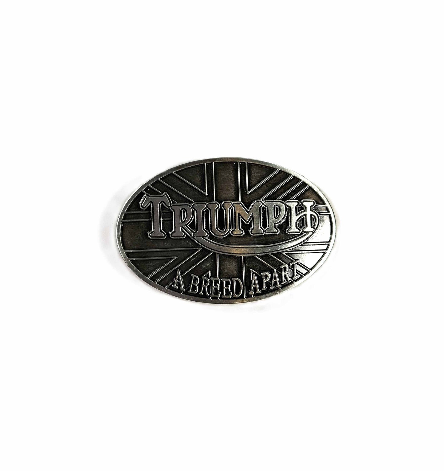 Buckle / Skärpspänne - Triumph, silver