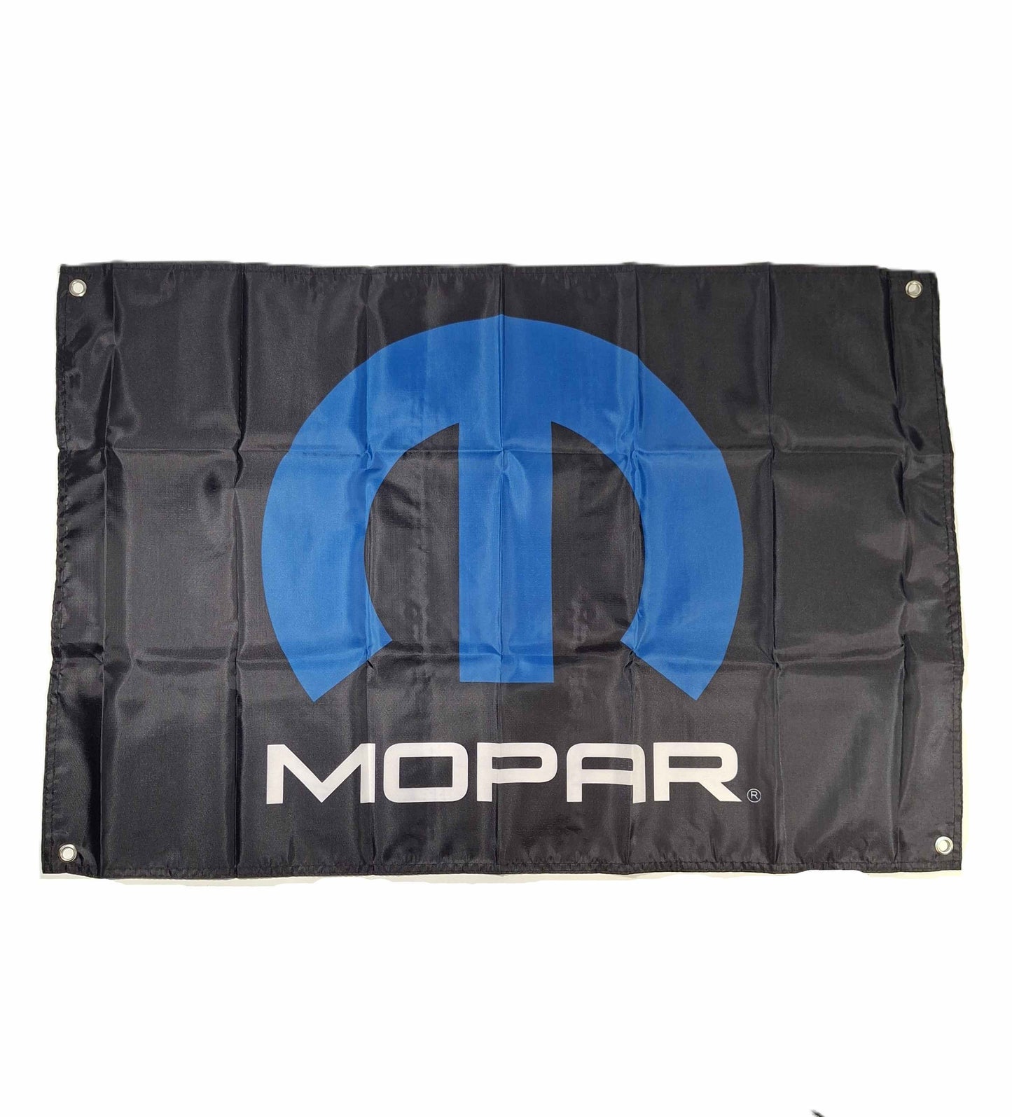 Flagga - Mopar, Svart/blå