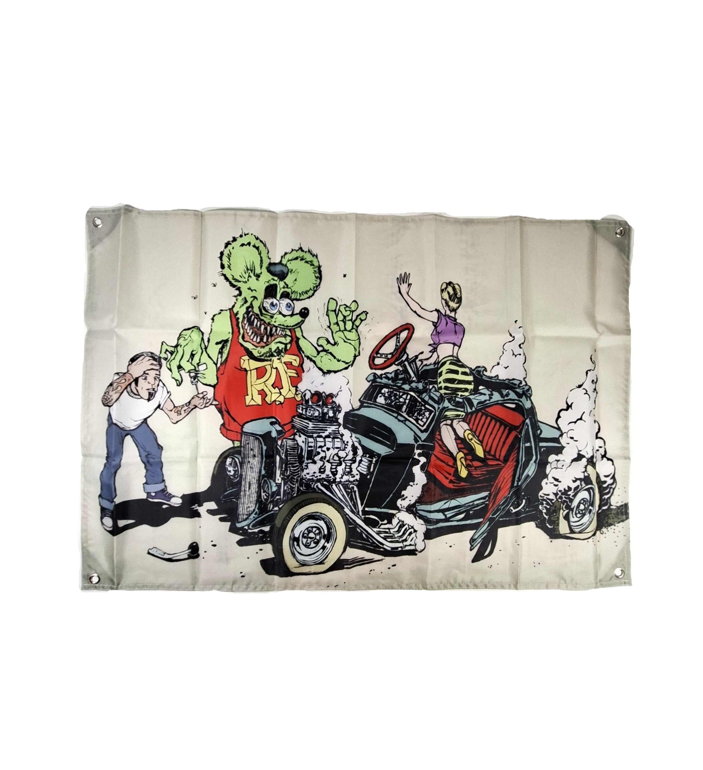 Flagga - Rat fink - krasch