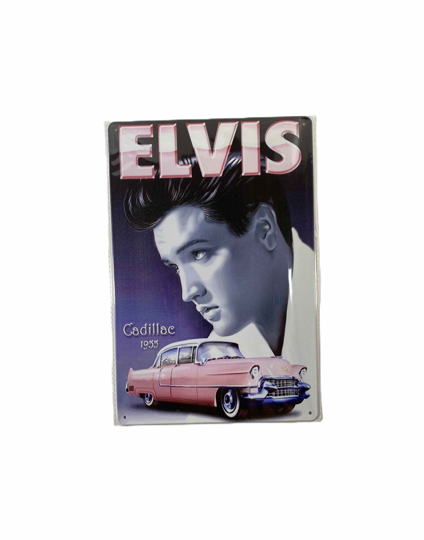 Plåtskylt 20*30- Elvis Cadillac