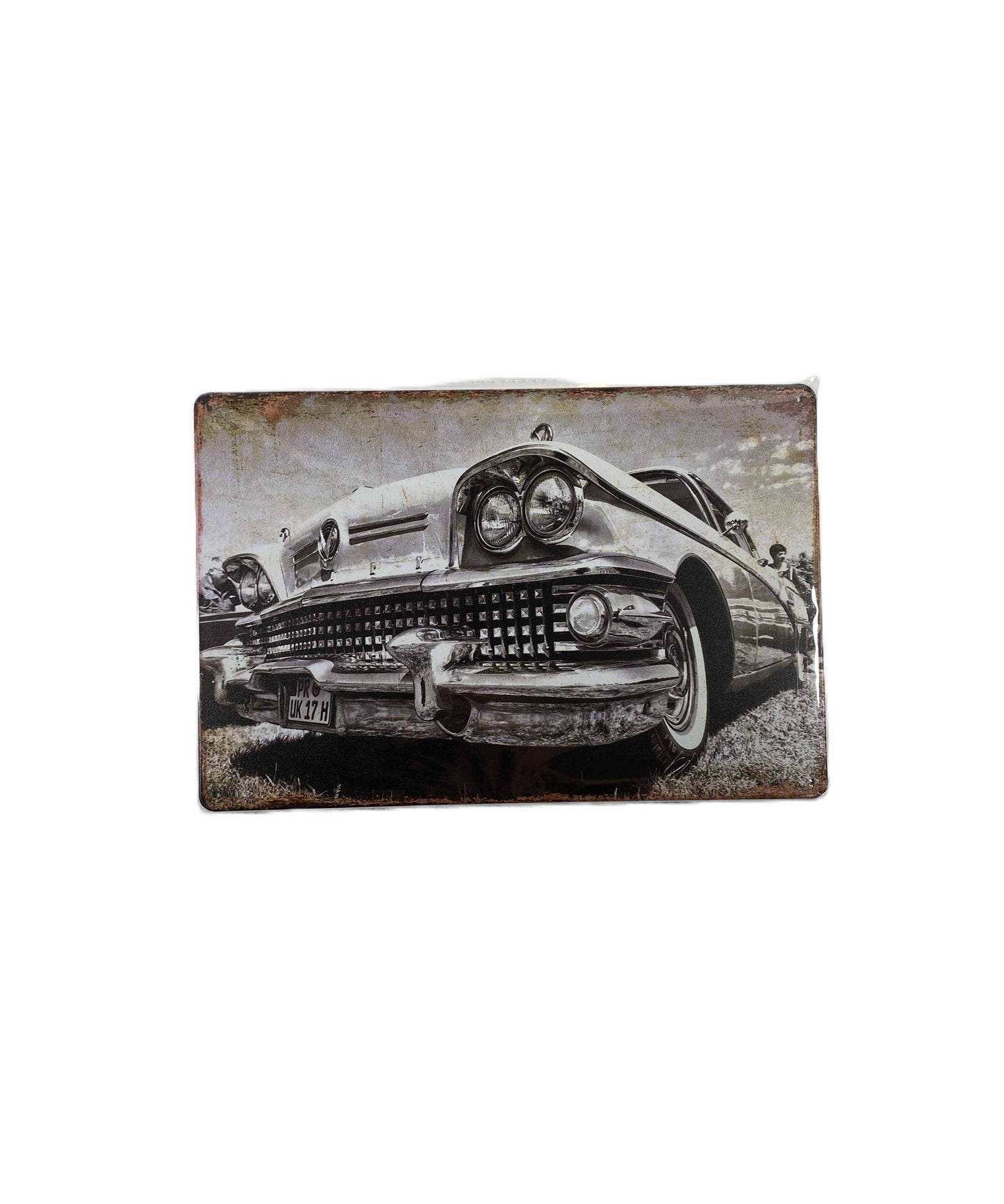 Plåtskylt 20*30 - Buick, Super Rivera - Svartvit