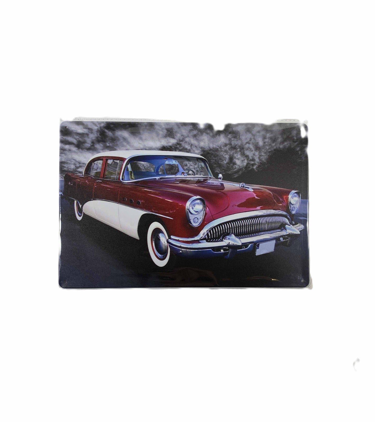 Plåtskylt 20*30 - 1955 Buick, röd