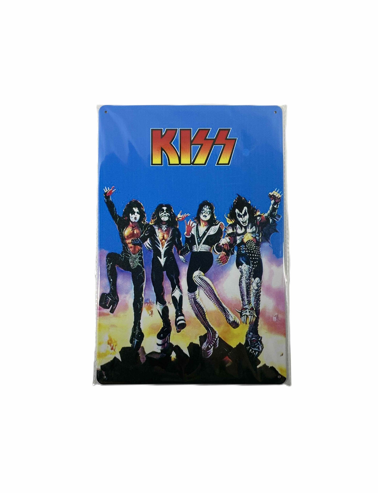 Plåtskylt 20*30 - Kiss, Blå