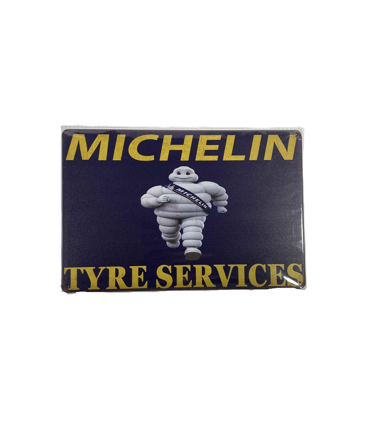 Plåtskylt 20*30 - Michelin tyre, blå