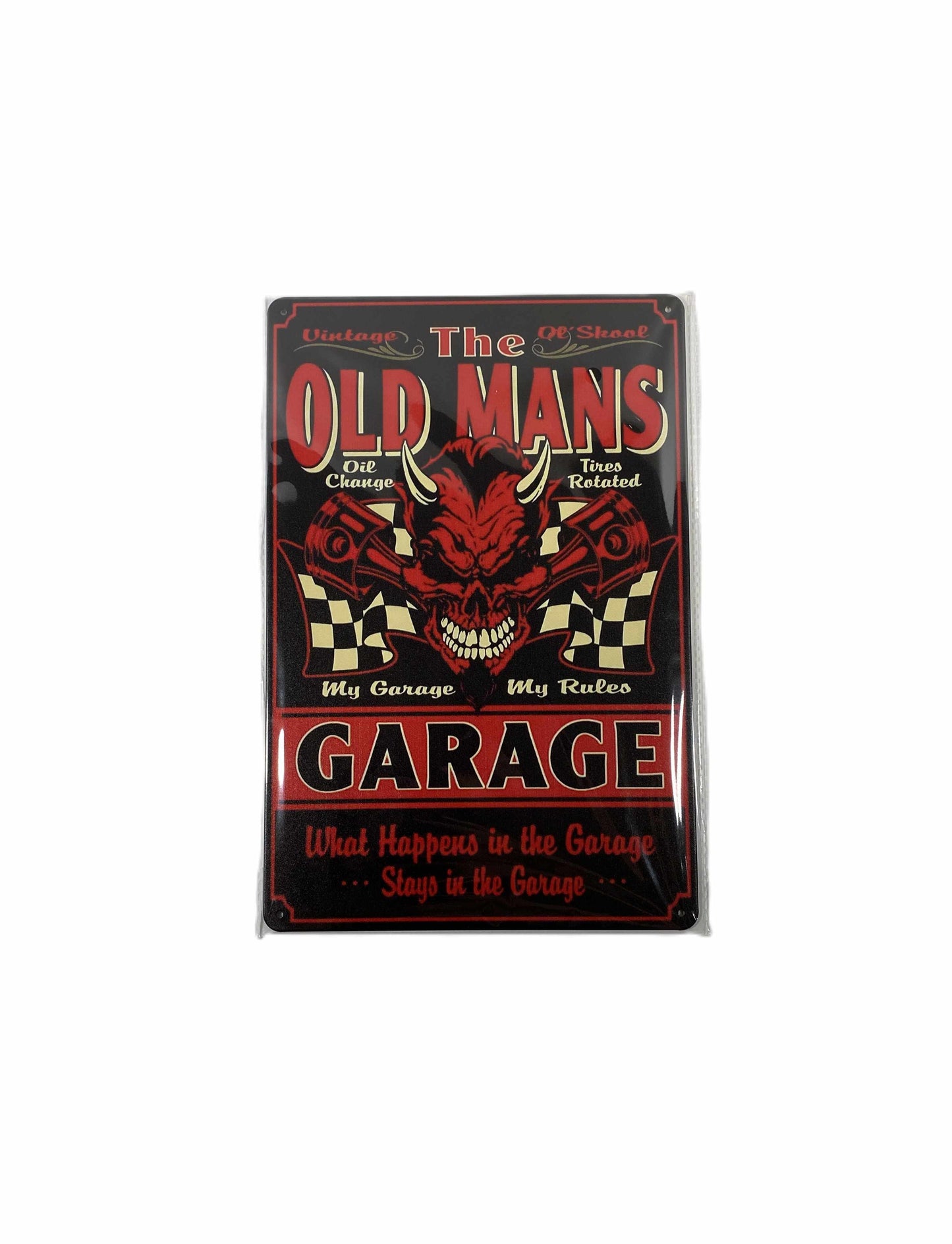Plåtskylt 20*30 - Old Mans Garage