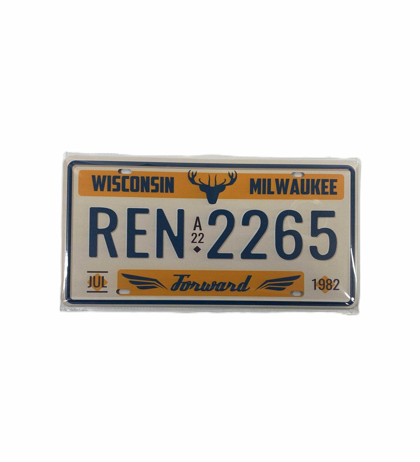 Nr Plåtskylt 30*15- Wisconsin REN