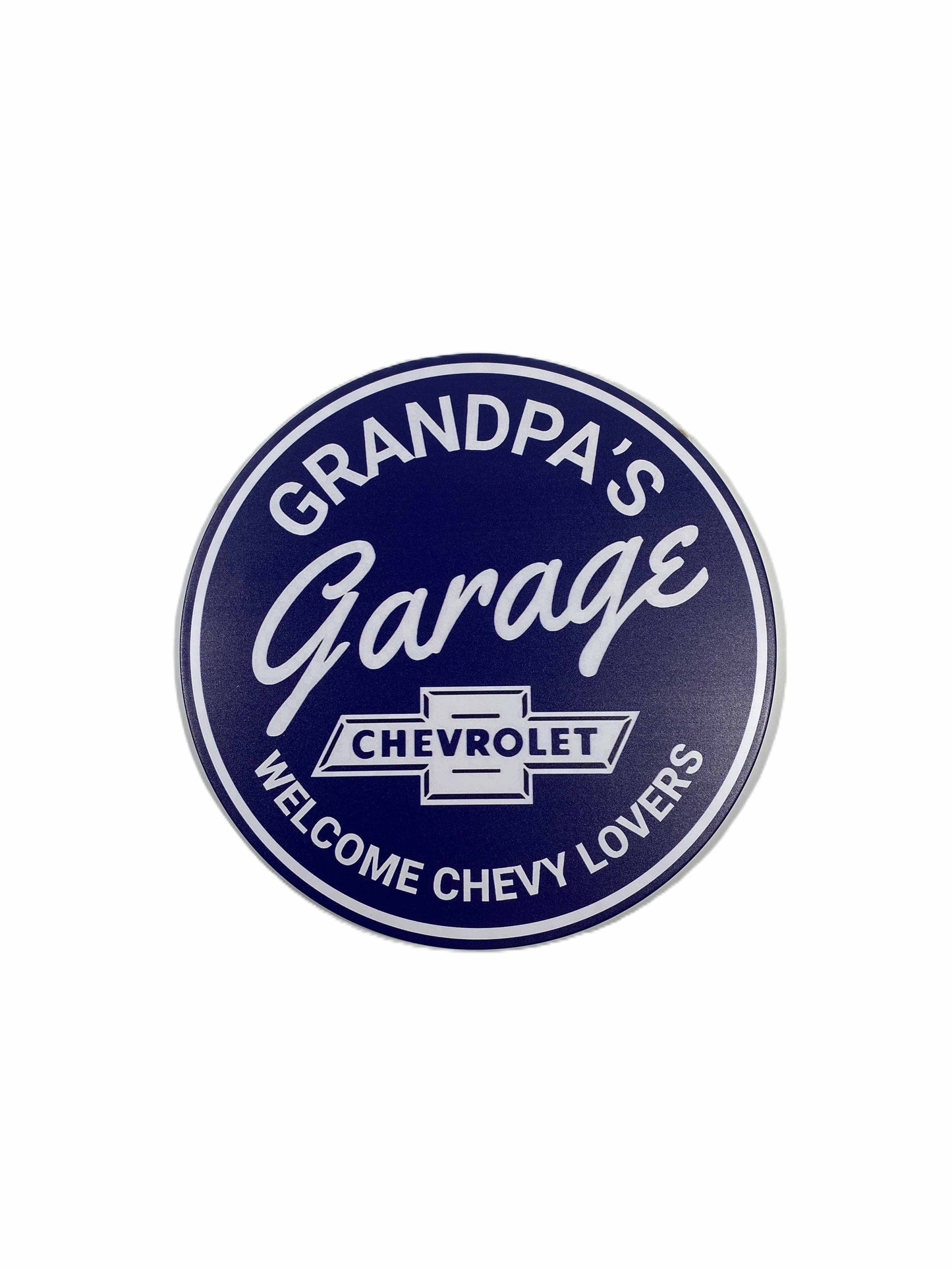 Rund skylt 30cm - Grandpa's Garage