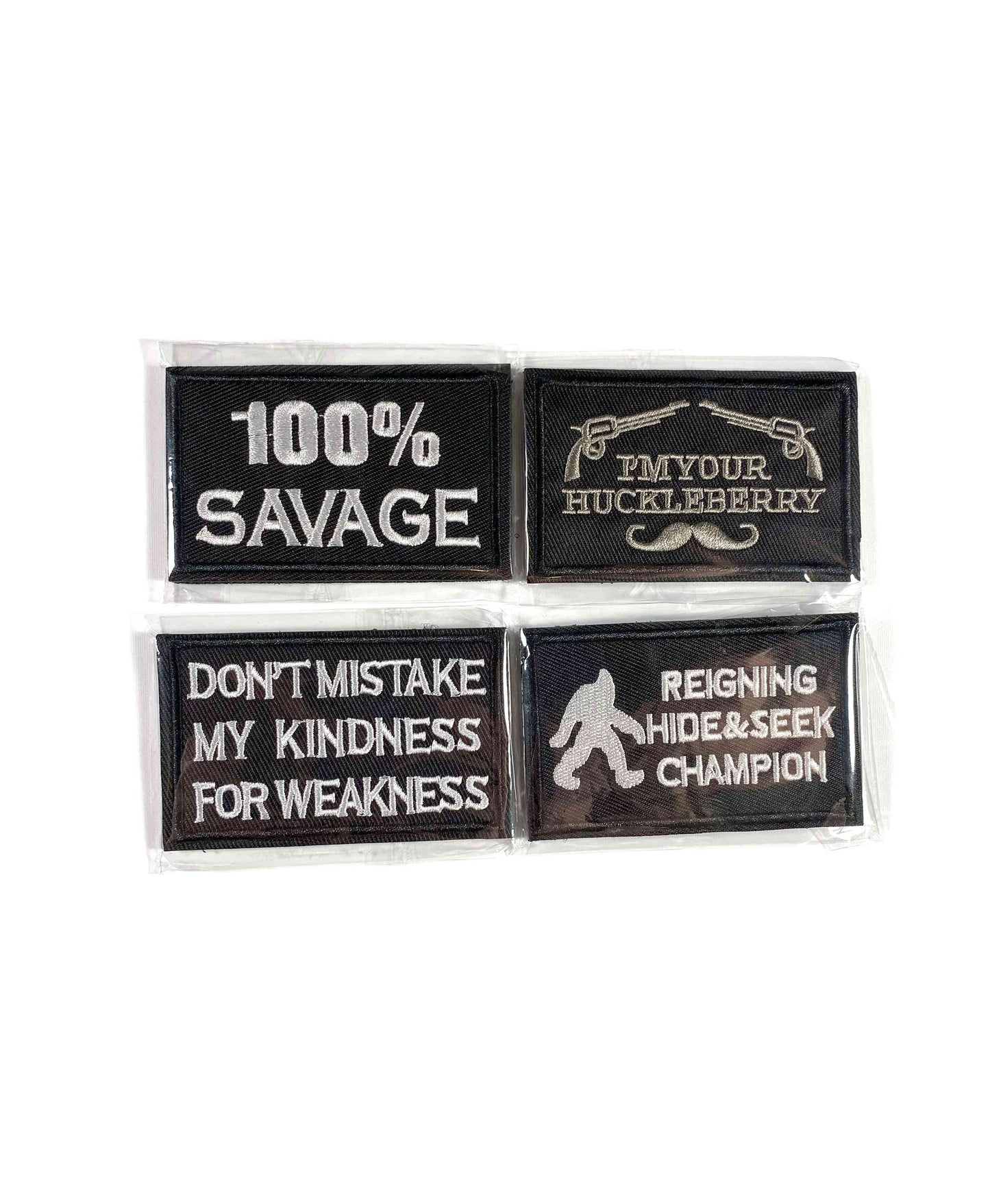 4-Pack Tygmärken, kardborre- Kindness