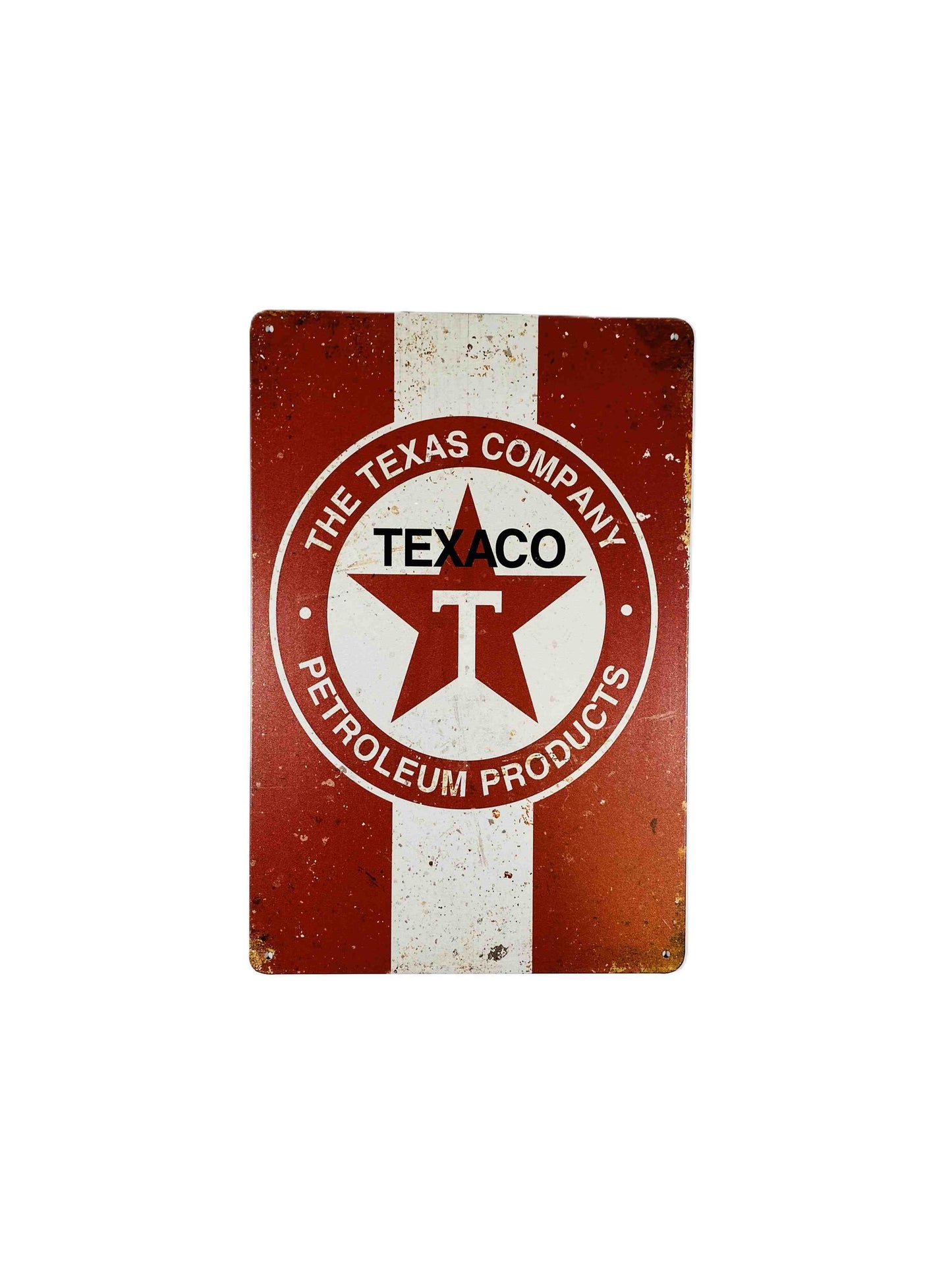 Texaco Rödrandig, Plåtskylt 20*30