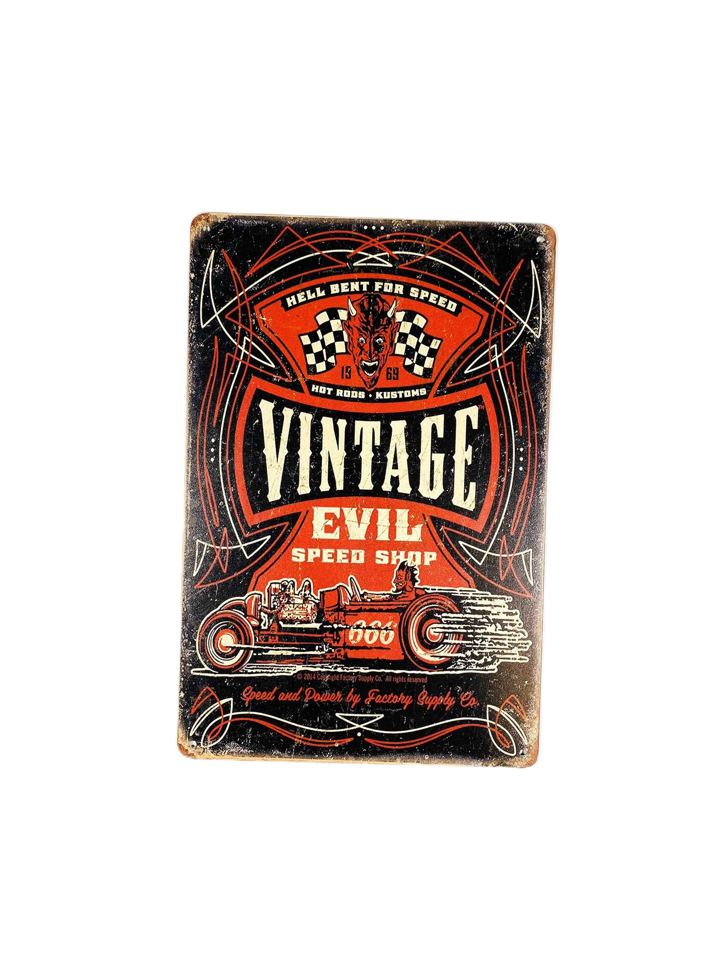 Vintage Evil speedshop, Plåtskylt 20*30