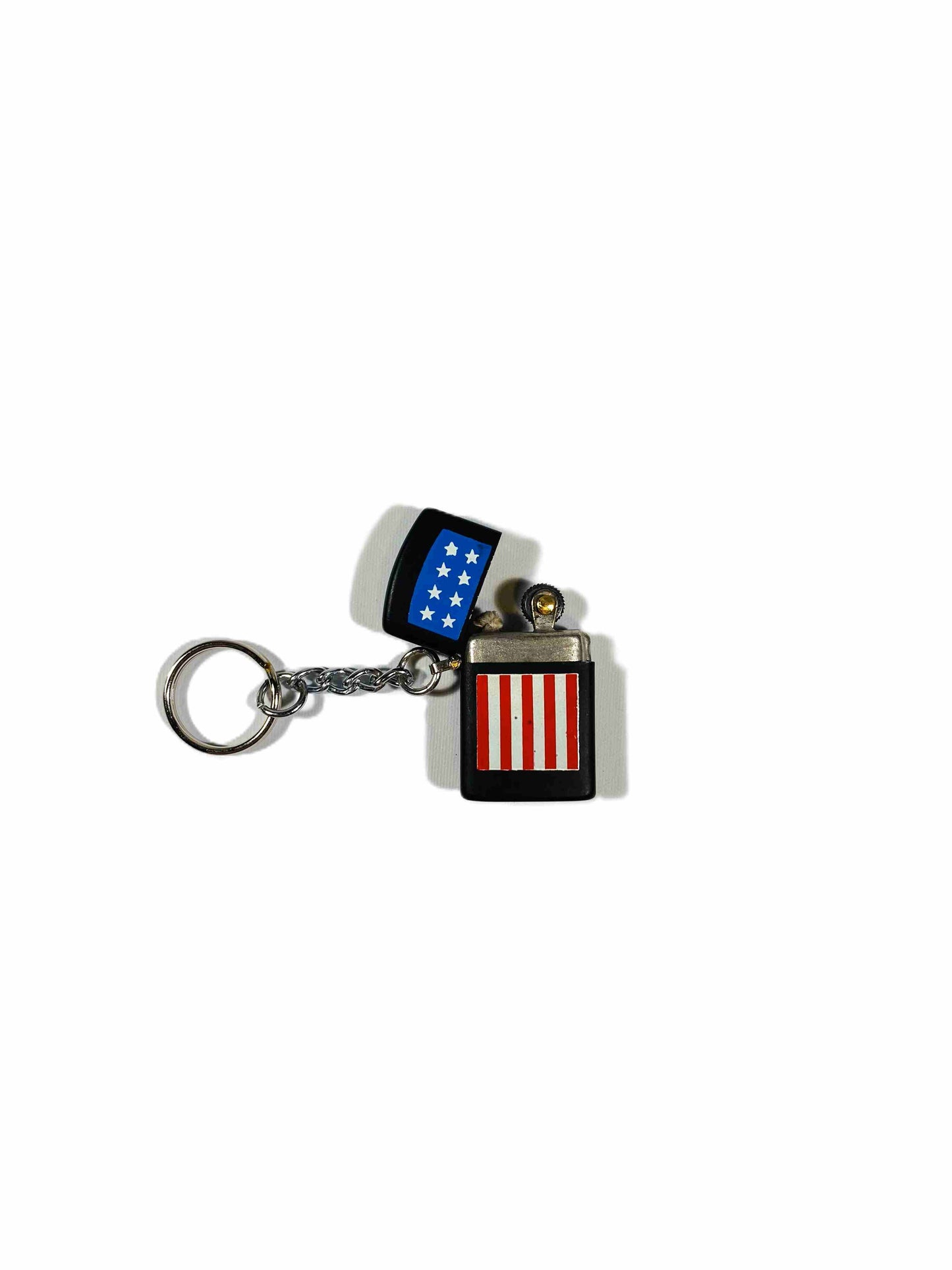 Bensintändare, nyckelring- Stars and stripes