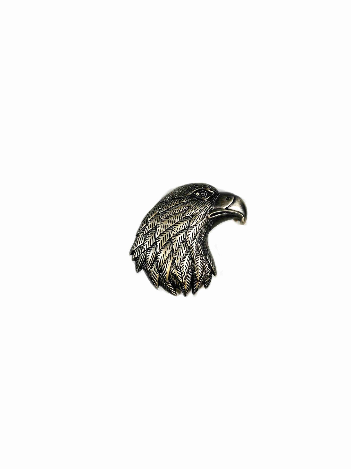 Buckle/skärpspänne- Silverörn, huvud