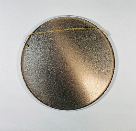 Rund Plåtskylt 30cm Esso rostig