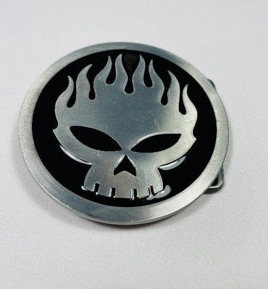Buckle, Skärpspänne The Offspring burning skull