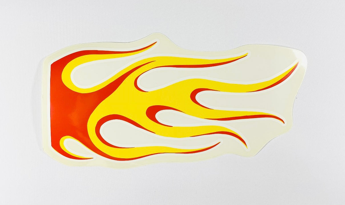 Klistermärken Flames större