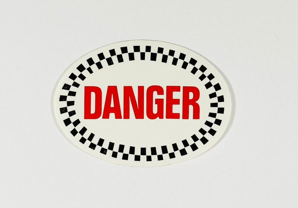 Klistermärke Danger