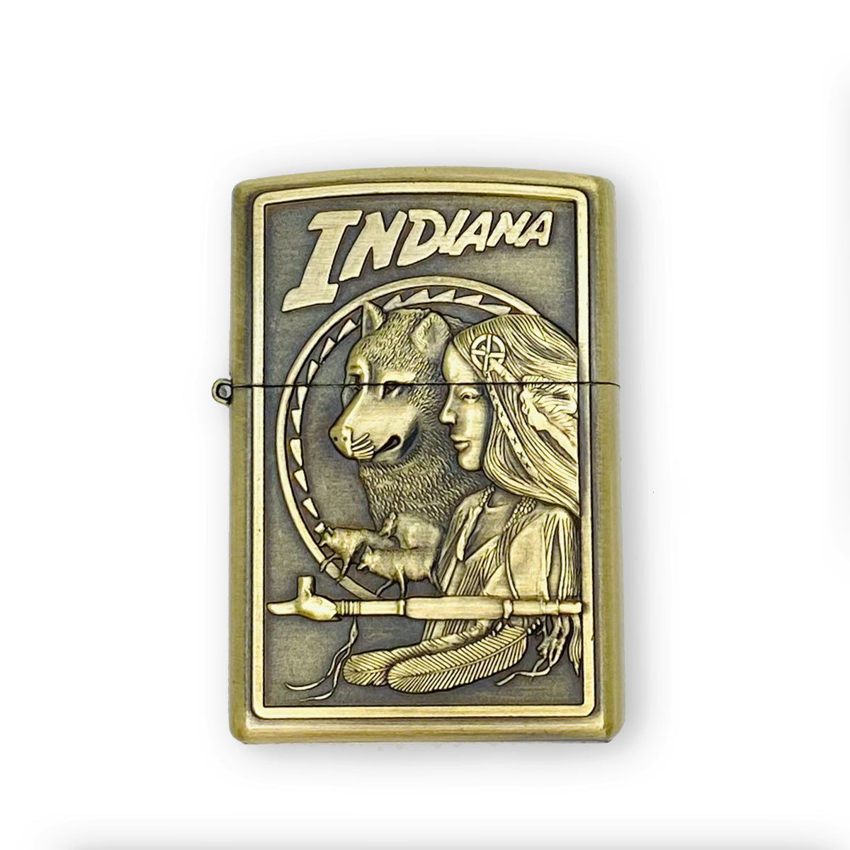 Tändare "Indiana": Native American, kvinna med varg