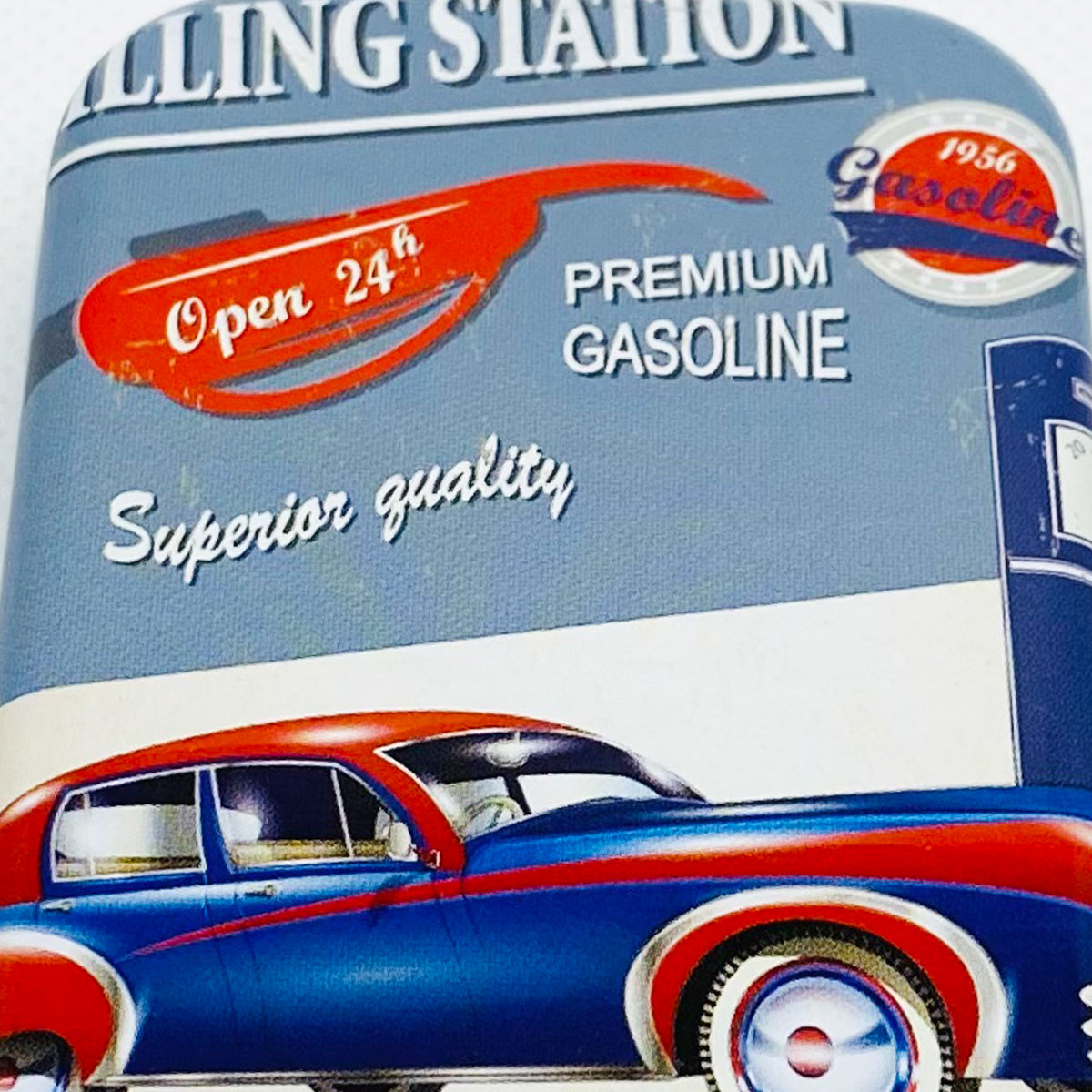 Plåtask "Route 66": Gas Station Premium gasoline