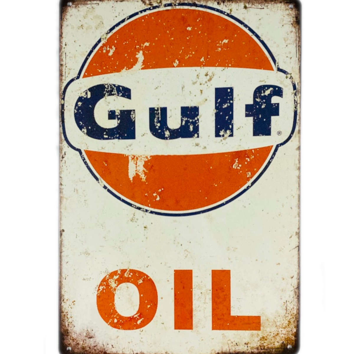 Skylt: Gulf Oil vintage