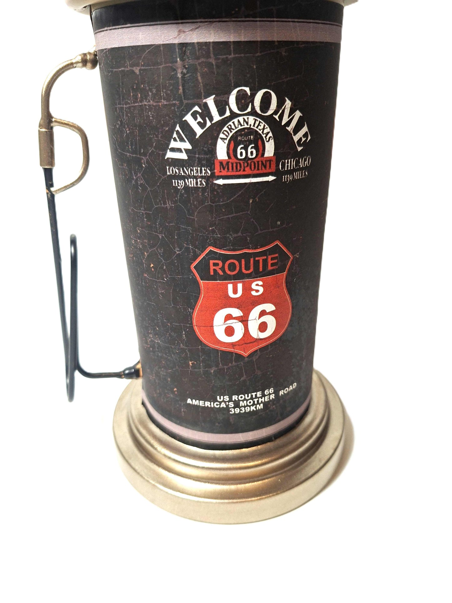 Bordsklocka - Bensinpump R66 rund