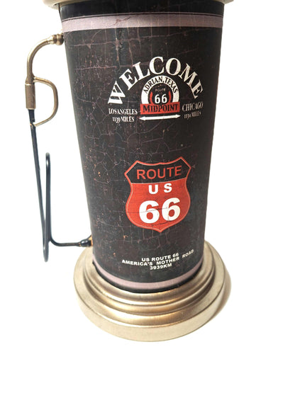 Bordsklocka - Bensinpump R66 rund