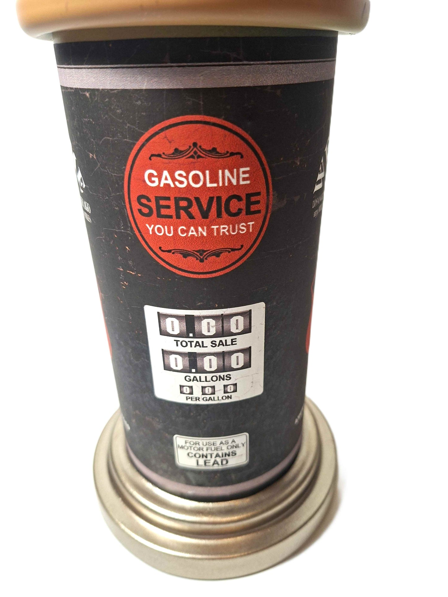 Bordsklocka - Bensinpump R66 rund