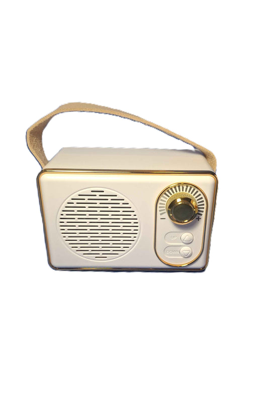 Högtalare- Retroradio, Vit