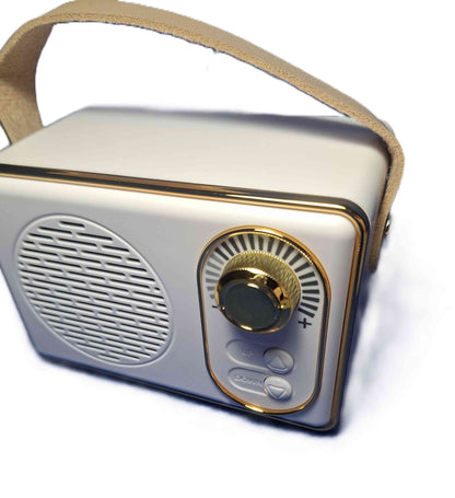 Högtalare- Retroradio, Vit