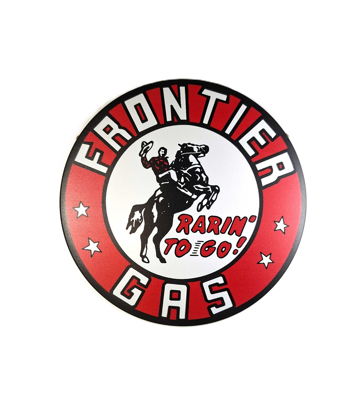 Rund skylt - Frontier gas