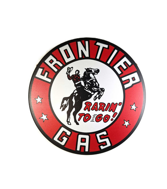 Rund skylt - Frontier gas