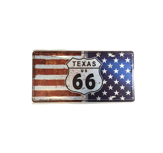 Nr plåtskylt - Texas 66 US