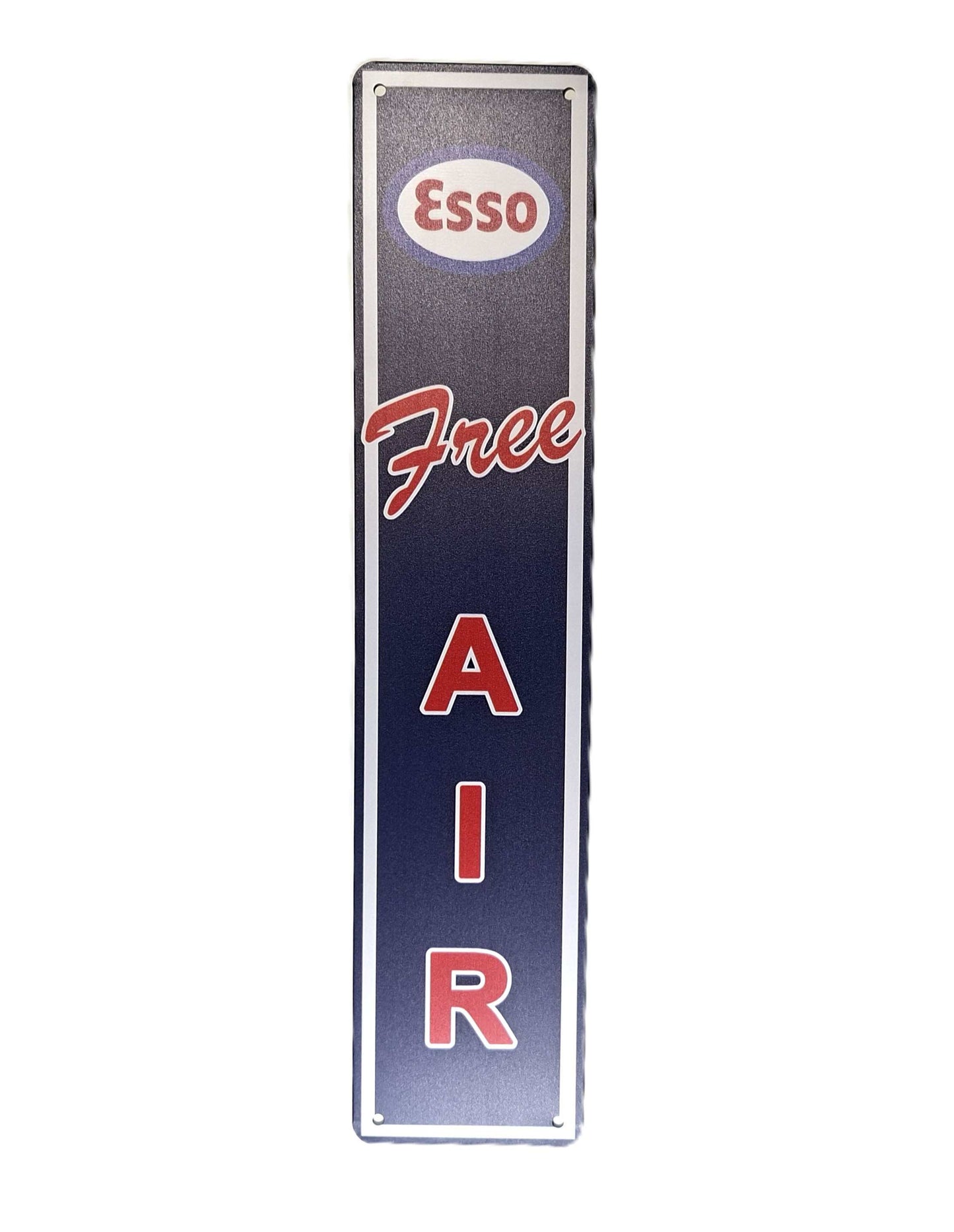 Avlång plåtskylt - Esso air, 45*10cm