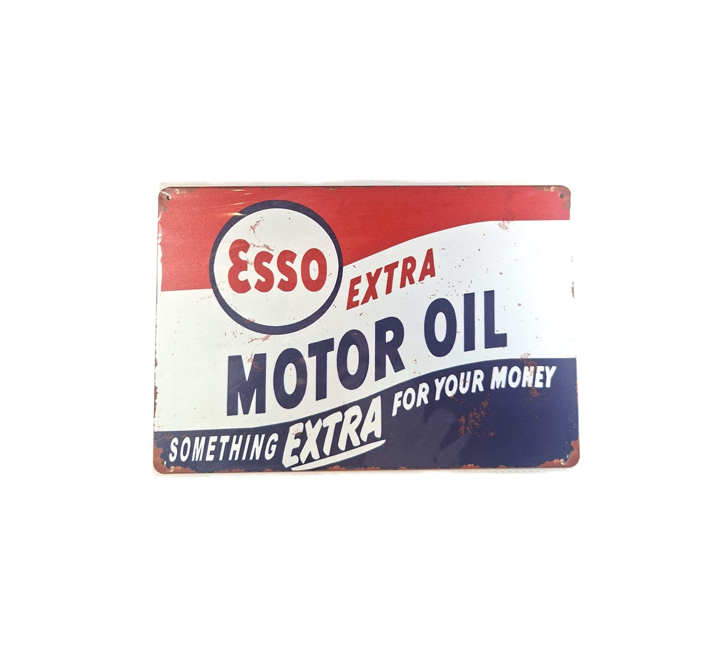 20*30 plåtskylt- Esso, something extra