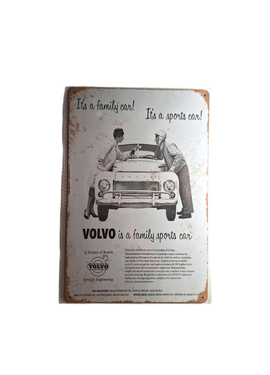 20*30 plåtskylt - Volvo, Family sports car