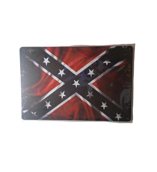 20*30 Plåtskylt - Rebelflagga