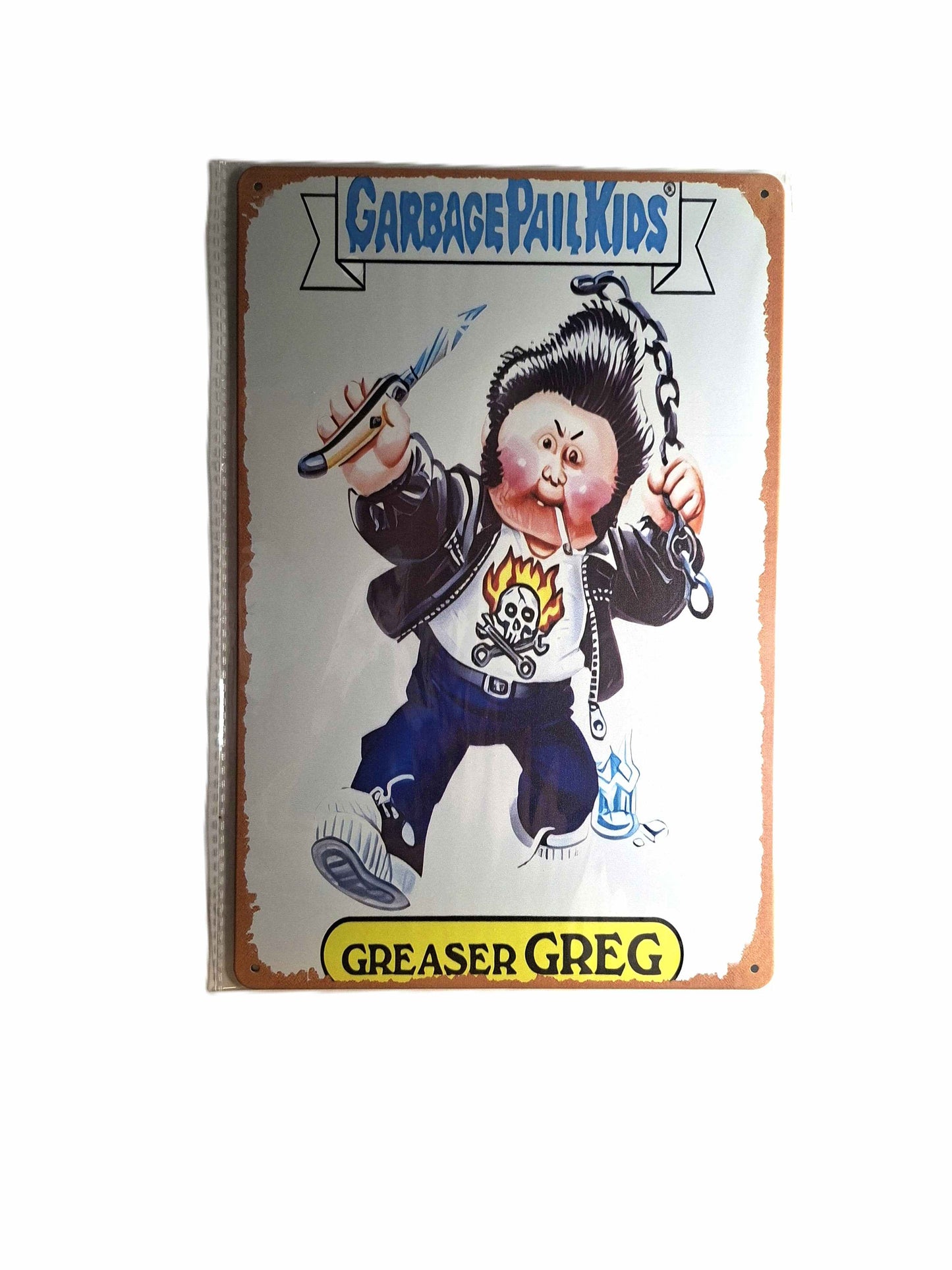 20*30 Plåtskylt - Greaser Greg