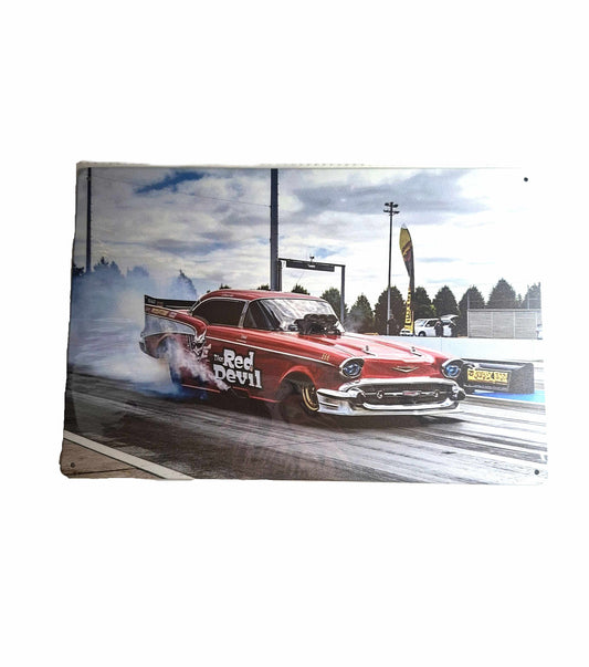 20*30 Plåtskylt - Red Devil Racing