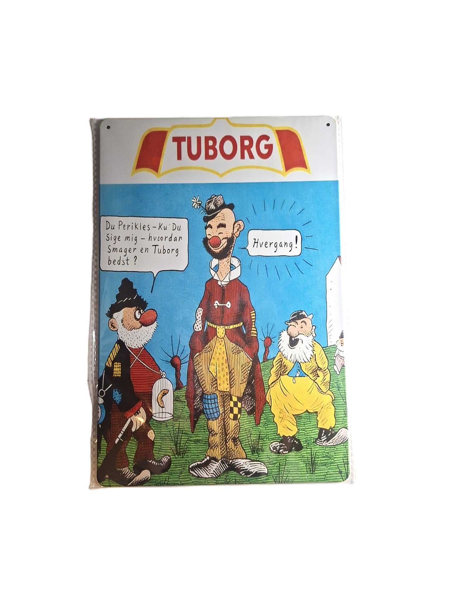 Plåtskylr 20*30 - Tuborg, Perikles