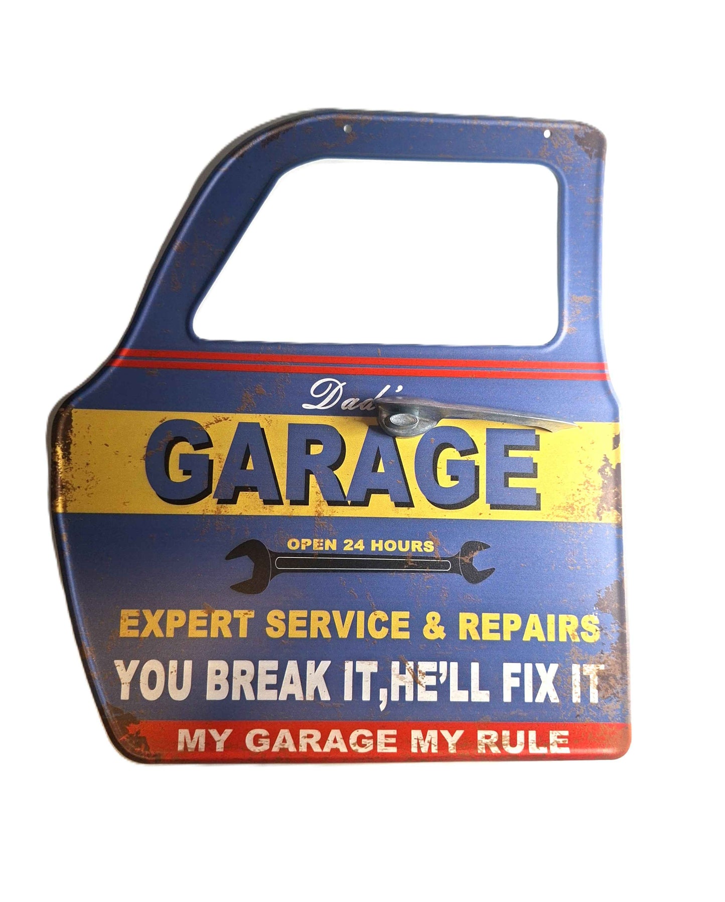 Plåtskylt Bildörr - Garage, expert service